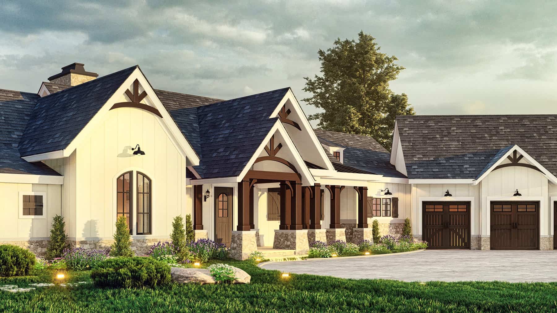 Front View of this 3-Bedroom,2537 Sq Ft Plan -106-1336