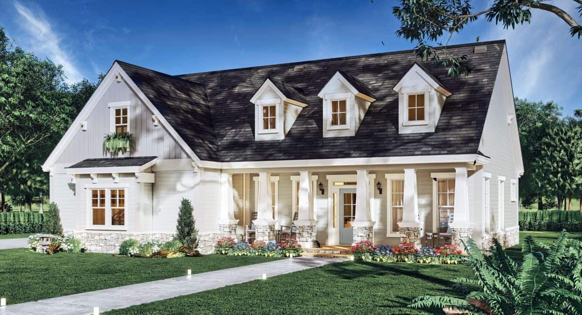 Front View of this 3-Bedroom,1898 Sq Ft Plan -106-1337