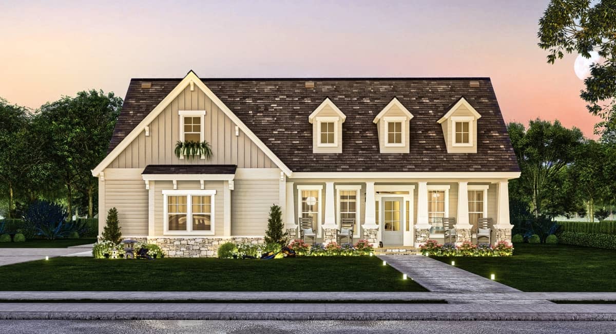 Home at Night of this 3-Bedroom,1898 Sq Ft Plan -106-1337