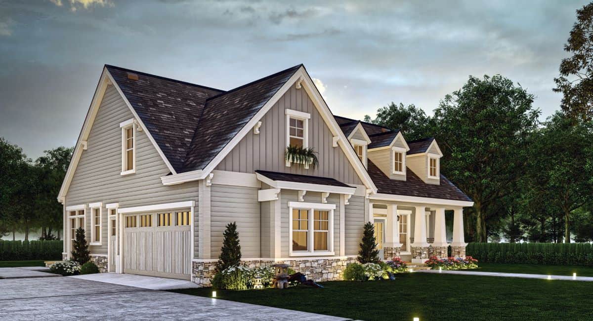 Left Side View of this 3-Bedroom,1898 Sq Ft Plan -106-1337