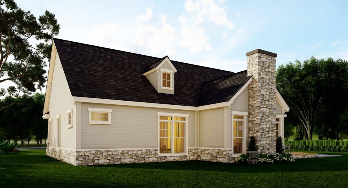 Rear View of this 3-Bedroom,1898 Sq Ft Plan -106-1337