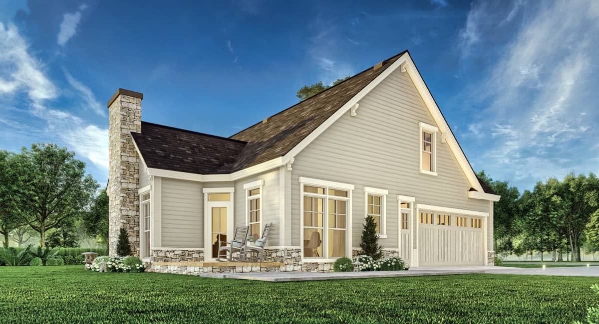Right Side View of this 3-Bedroom,1898 Sq Ft Plan -106-1337