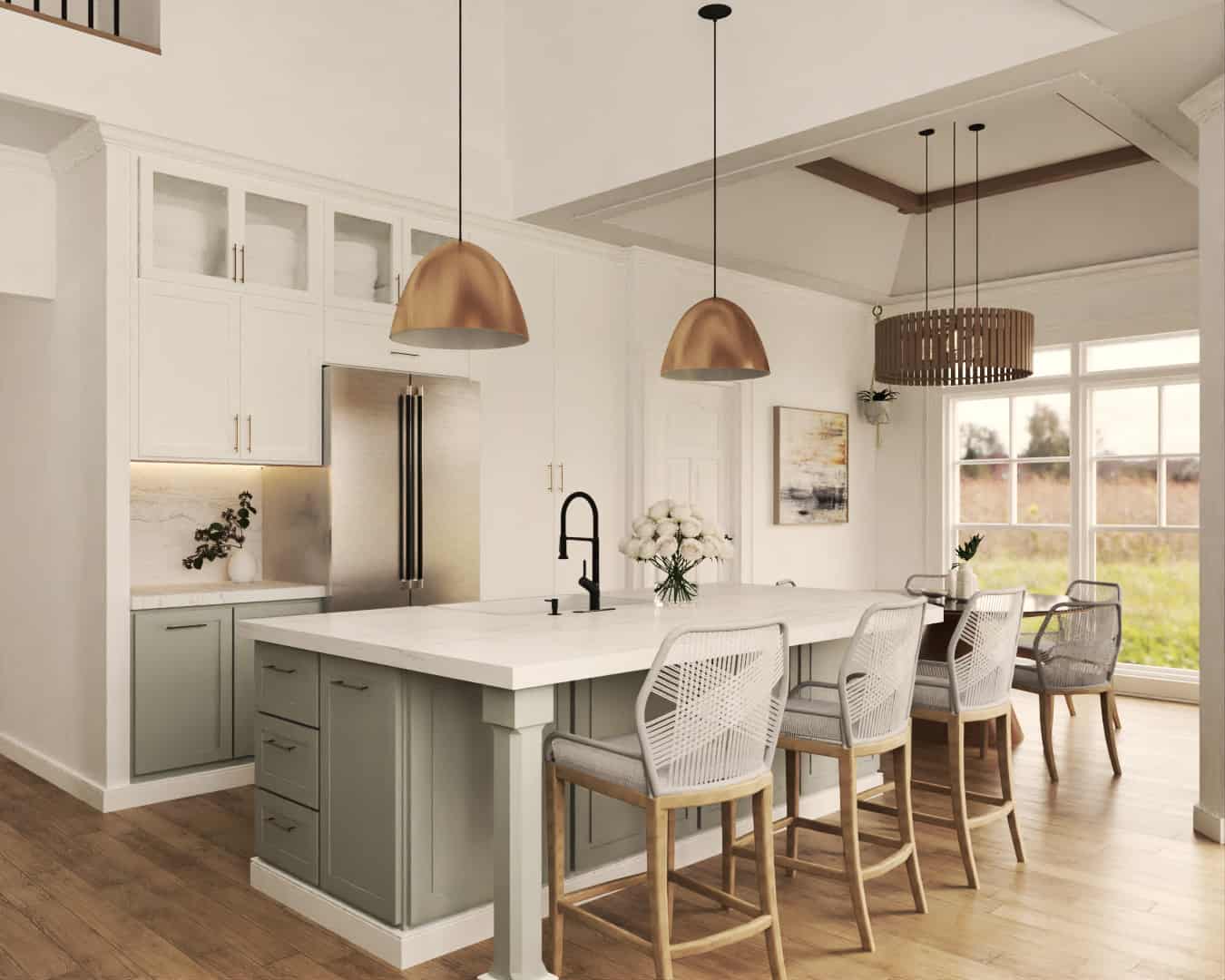 Kitchen: Breakfast Nook of this 3-Bedroom,1898 Sq Ft Plan -106-1337