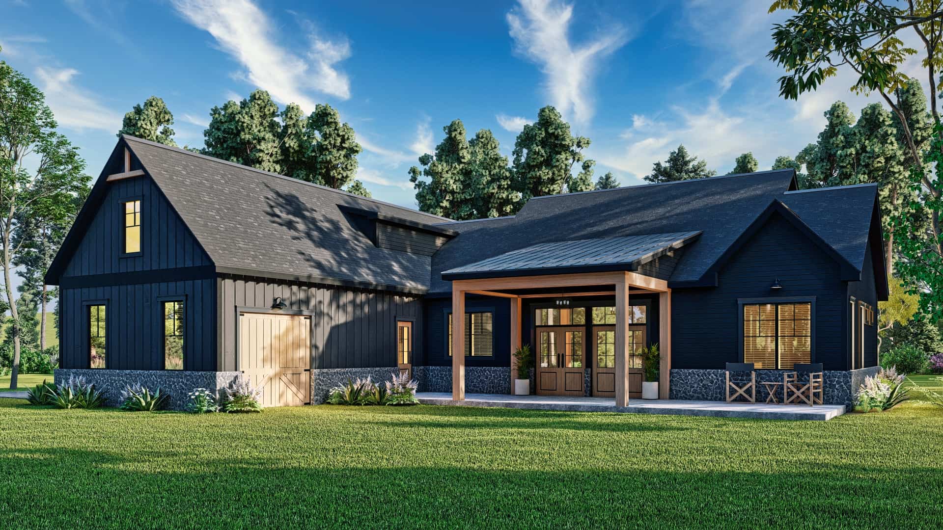 Rear View of this 3-Bedroom,2473 Sq Ft Plan -106-1339