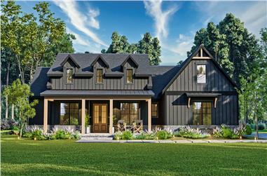 3-Bedroom, 2473 Sq Ft Modern Farmhouse House Plan - 106-1339 - Front Exterior
