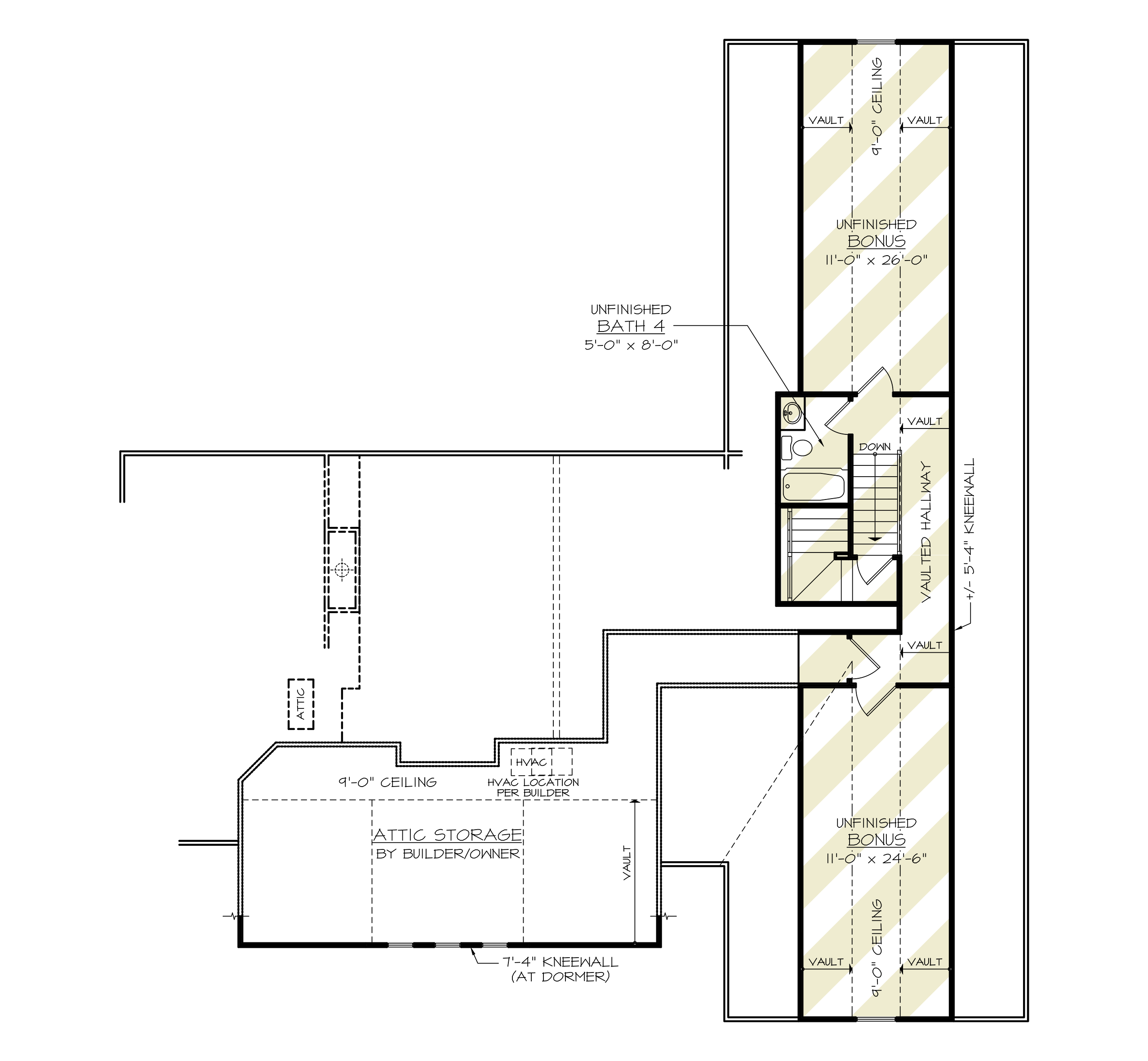 Bonus Room of Modern Farmhouse Plan #106-1341