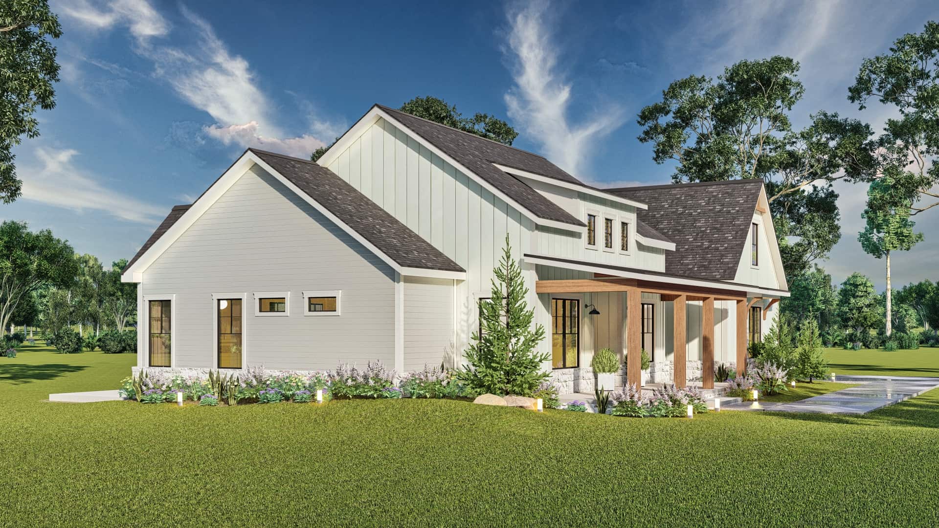 Side View of this 3-Bedroom,2473 Sq Ft Plan -106-1341