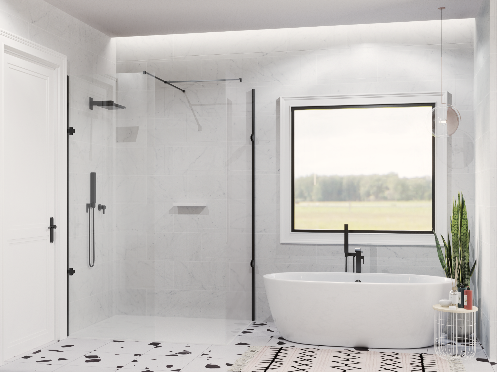 Master Bathroom: Tub of this 3-Bedroom,2473 Sq Ft Plan -106-1341