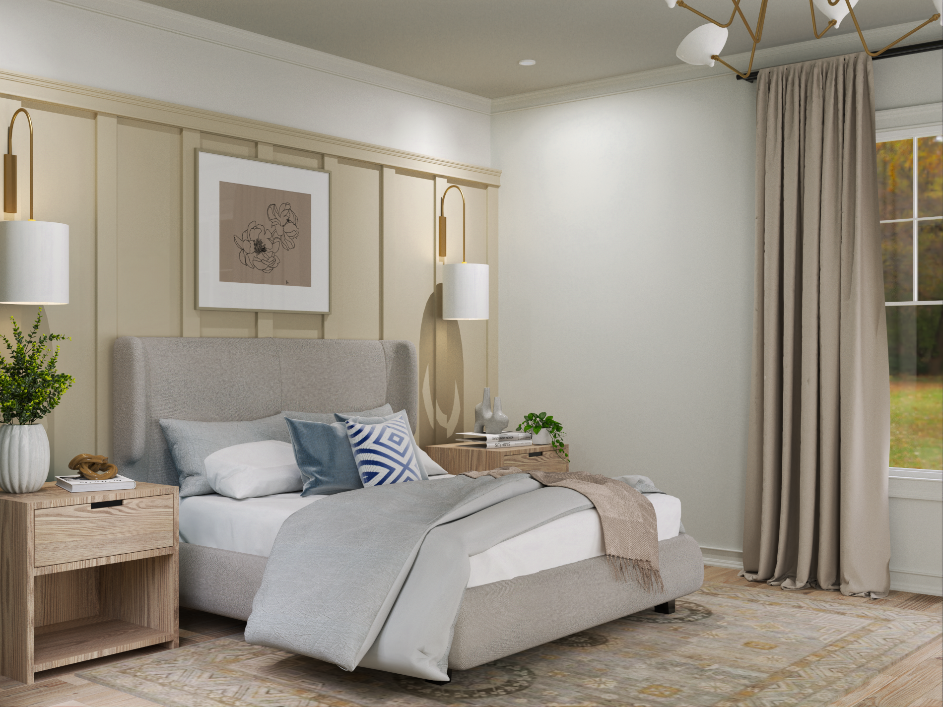 Master Bedroom of this 3-Bedroom,2473 Sq Ft Plan -106-1341