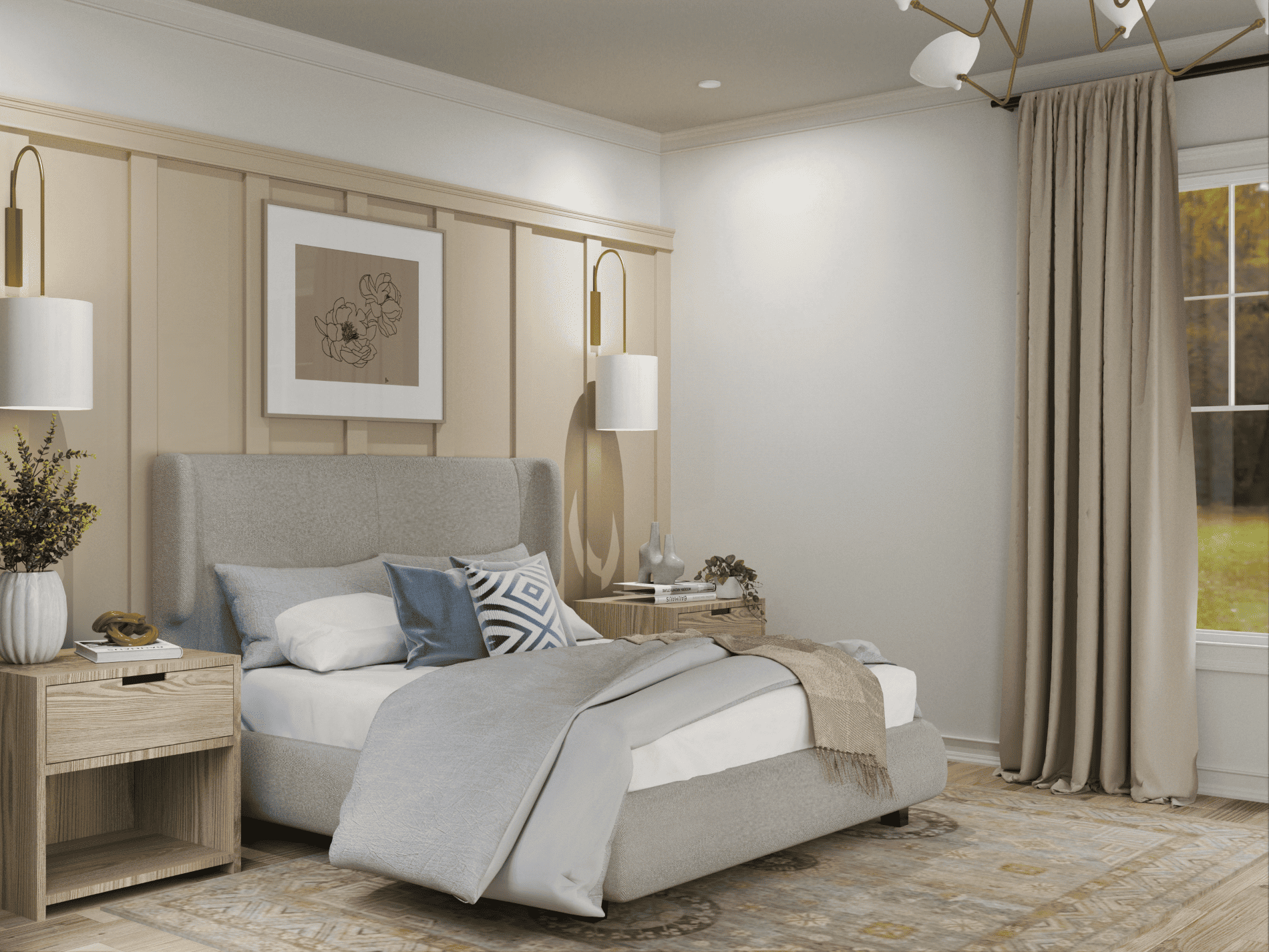 Master Bedroom of this 3-Bedroom,2473 Sq Ft Plan -106-1341