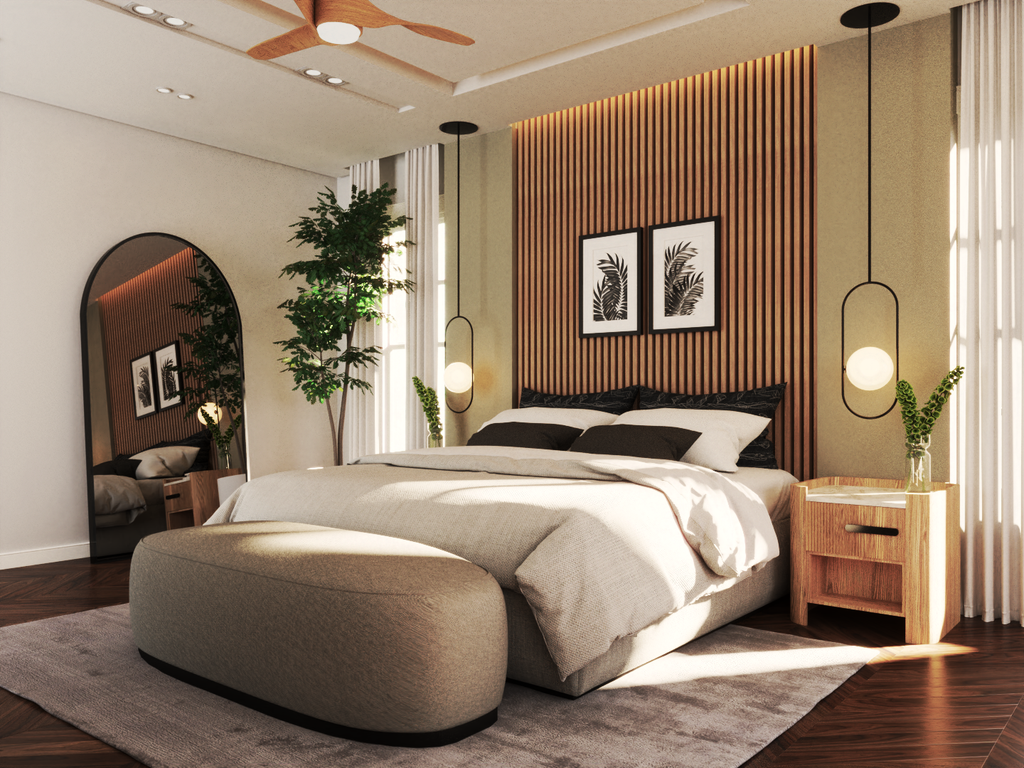 Master Bedroom of this 3-Bedroom,3986 Sq Ft Plan -106-1345