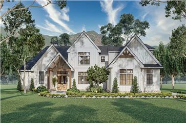 3-Bedroom, 2091 Sq Ft Modern Farmhouse House Plan - 106-1346 - Front Exterior