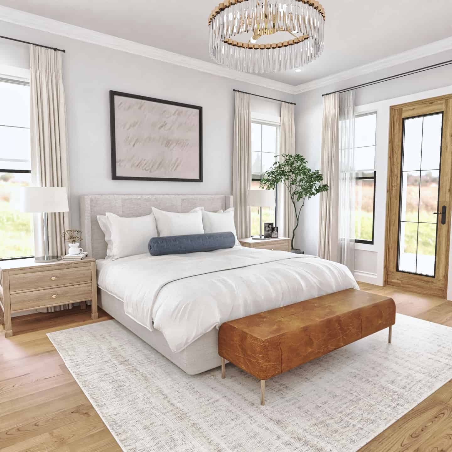 Master Bedroom of this 3-Bedroom,1849 Sq Ft Plan -106-1347