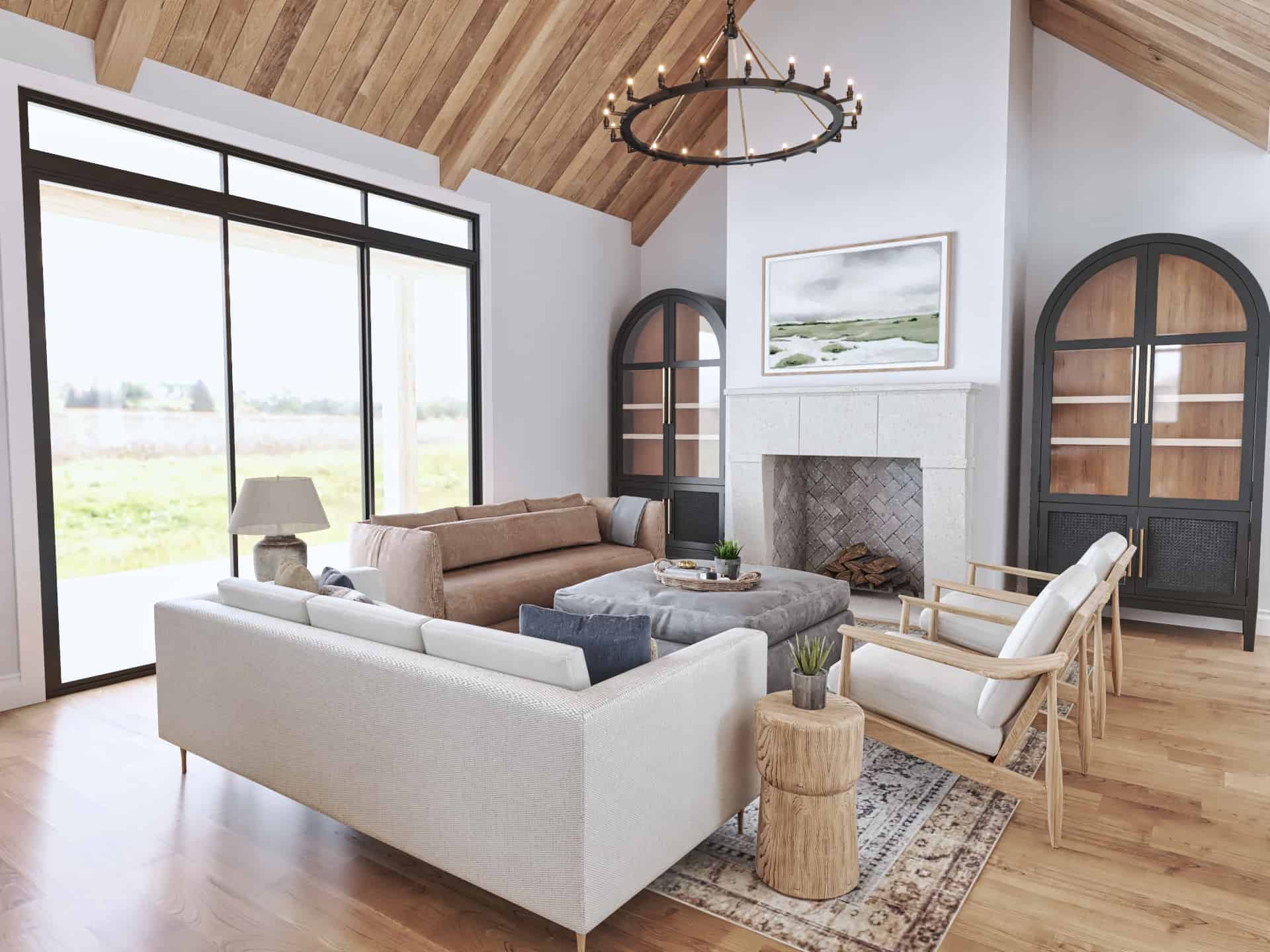 Living Room of this 3-Bedroom,2017 Sq Ft Plan -106-1348