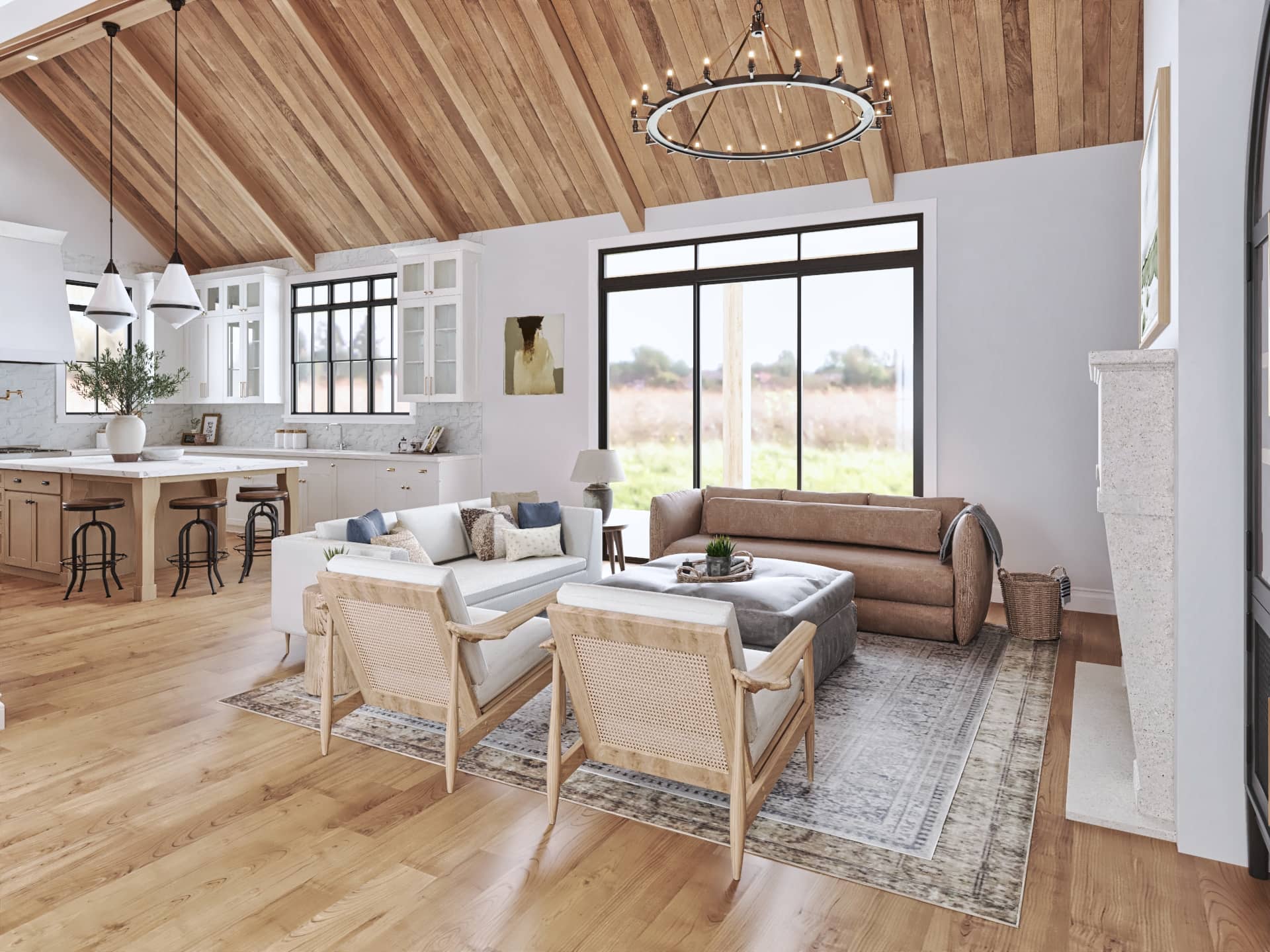 Living Room of this 3-Bedroom,2017 Sq Ft Plan -106-1348