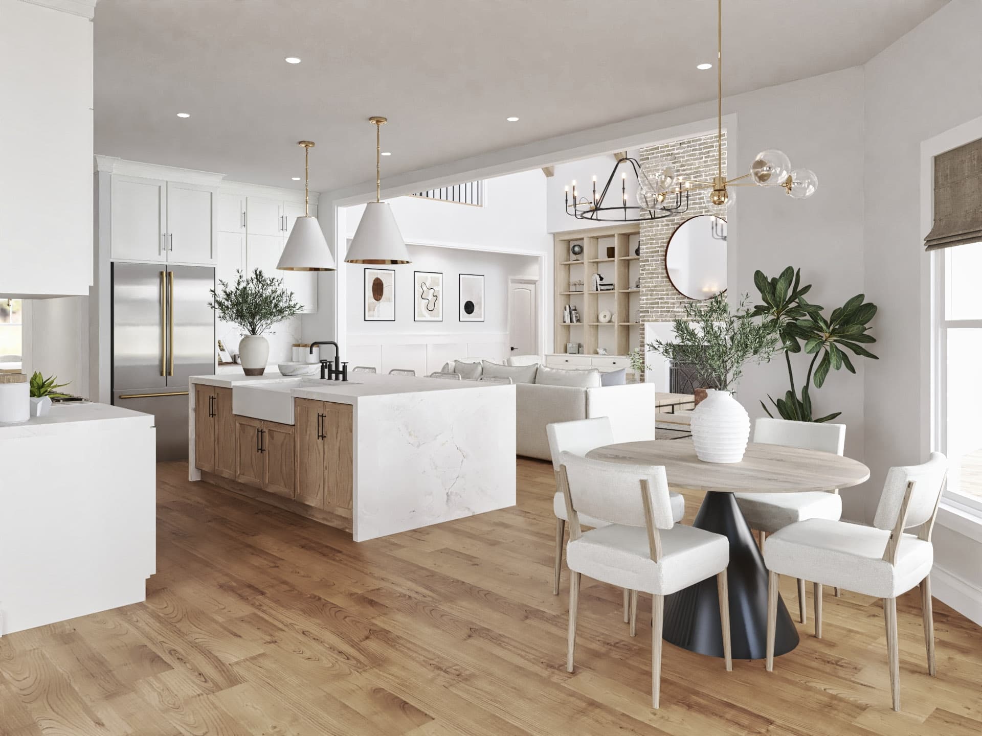 Kitchen: Breakfast Nook of this 4-Bedroom,3350 Sq Ft Plan -106-1350