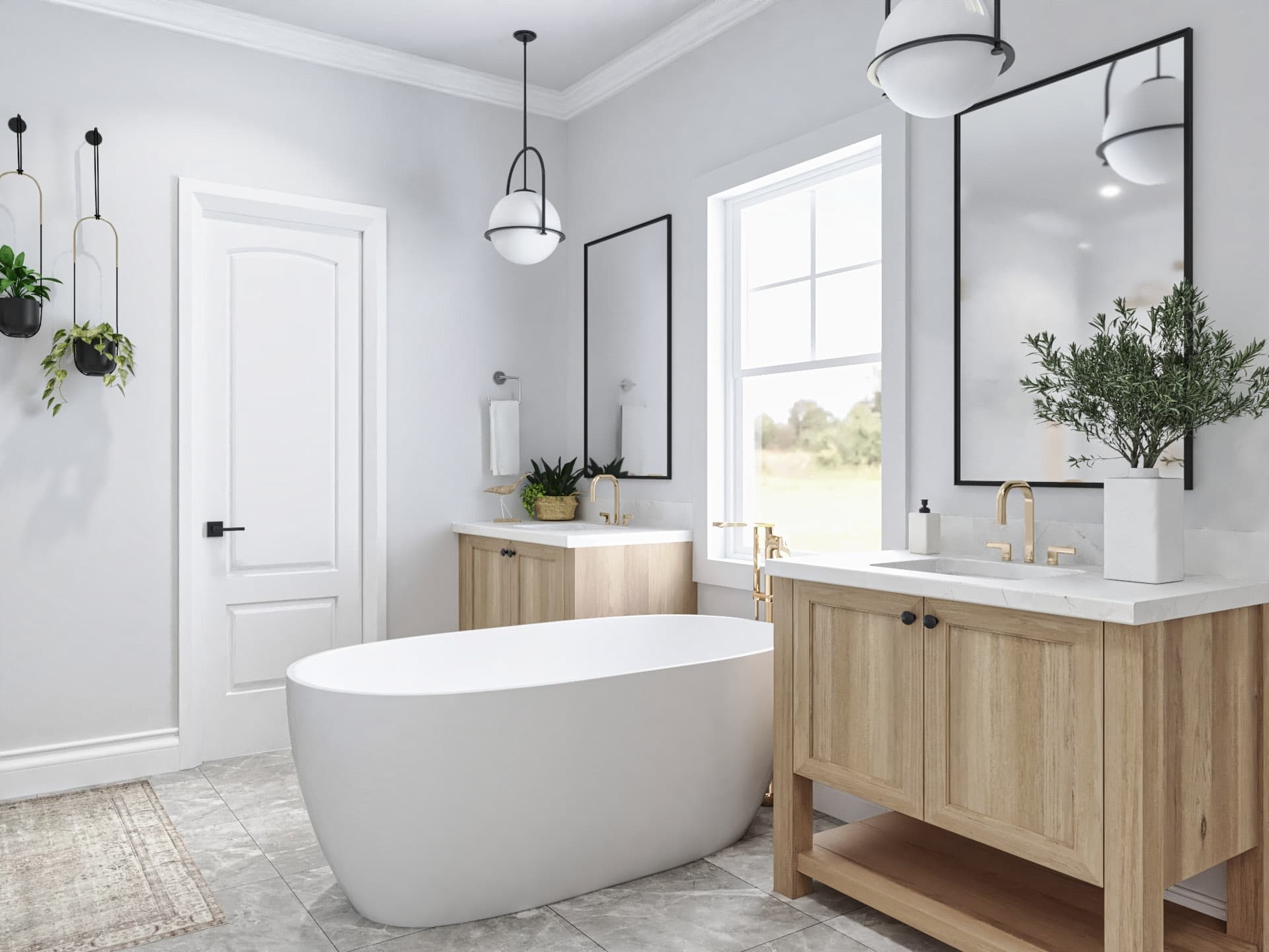 Master Bathroom: Tub of this 4-Bedroom,3350 Sq Ft Plan -106-1350