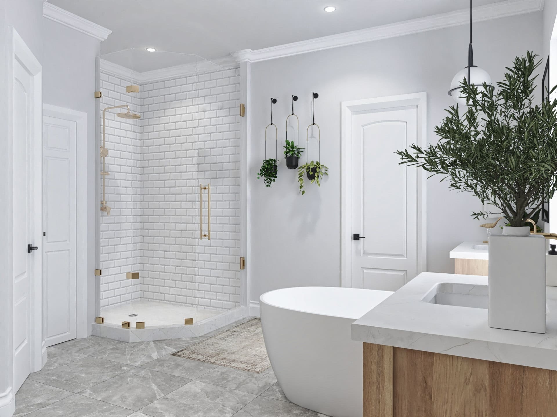 Master Bathroom: Tub of this 4-Bedroom,3350 Sq Ft Plan -106-1350