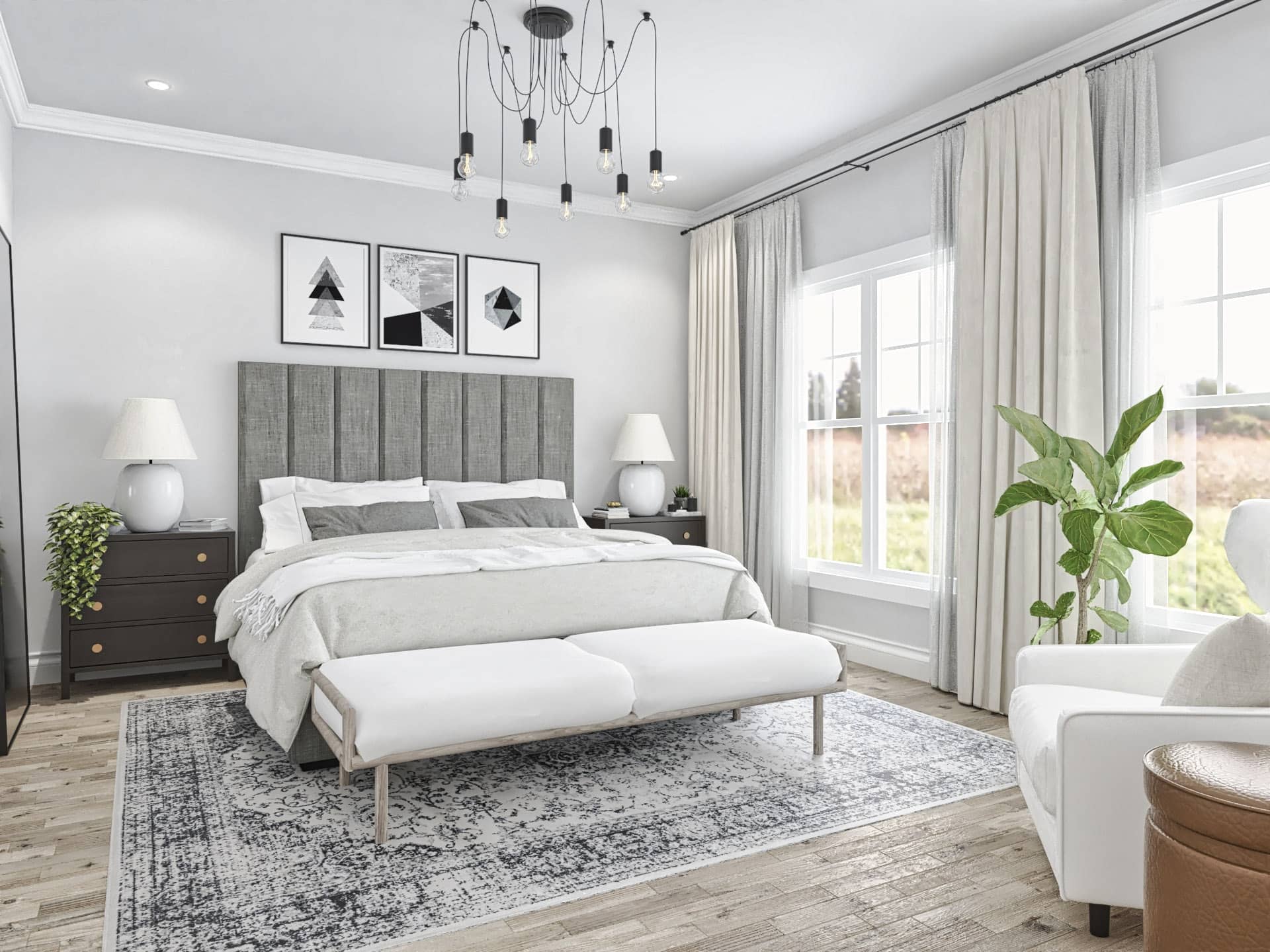 Master Bedroom of this 4-Bedroom,3350 Sq Ft Plan -106-1350