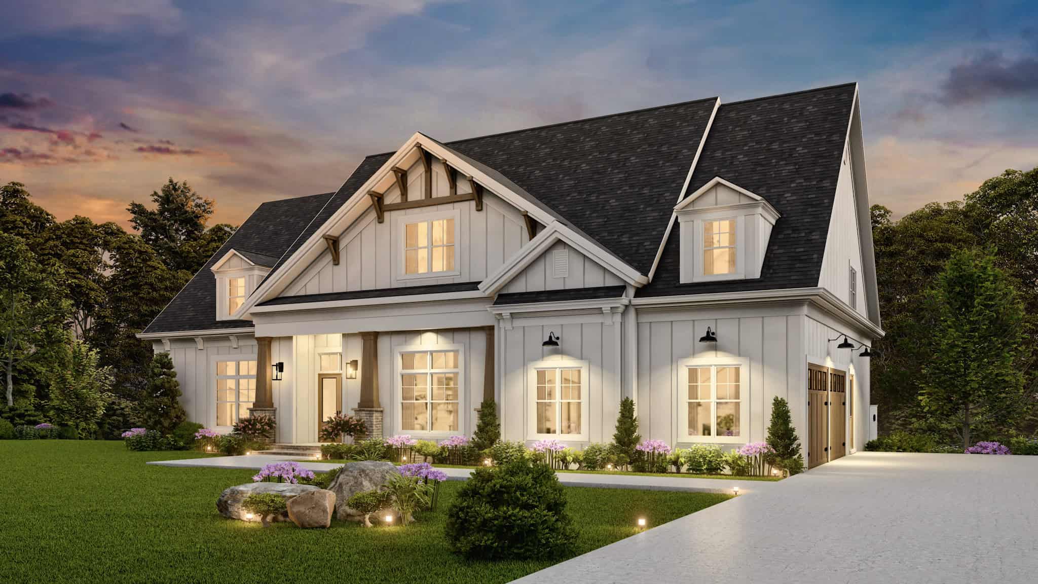 Right Side View of this 4-Bedroom,3350 Sq Ft Plan -106-1350