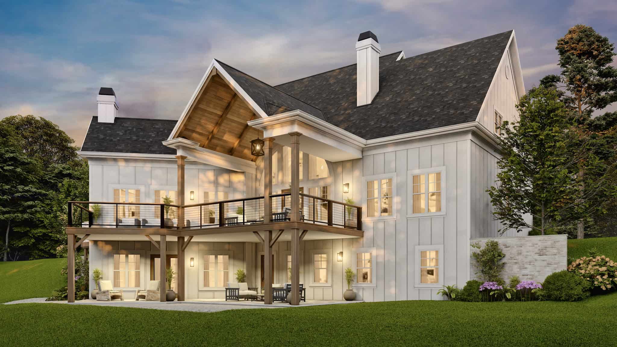 Left Side View of this 4-Bedroom,3350 Sq Ft Plan -106-1350