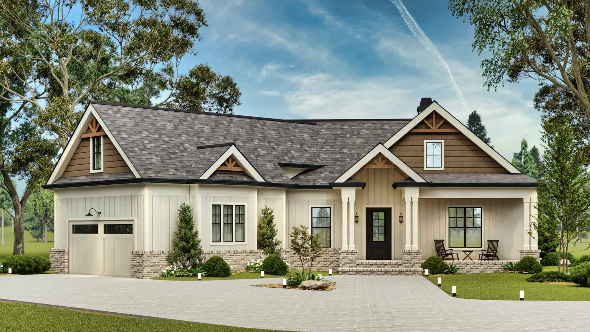 Front View of this 3-Bedroom,2341 Sq Ft Plan -106-1351