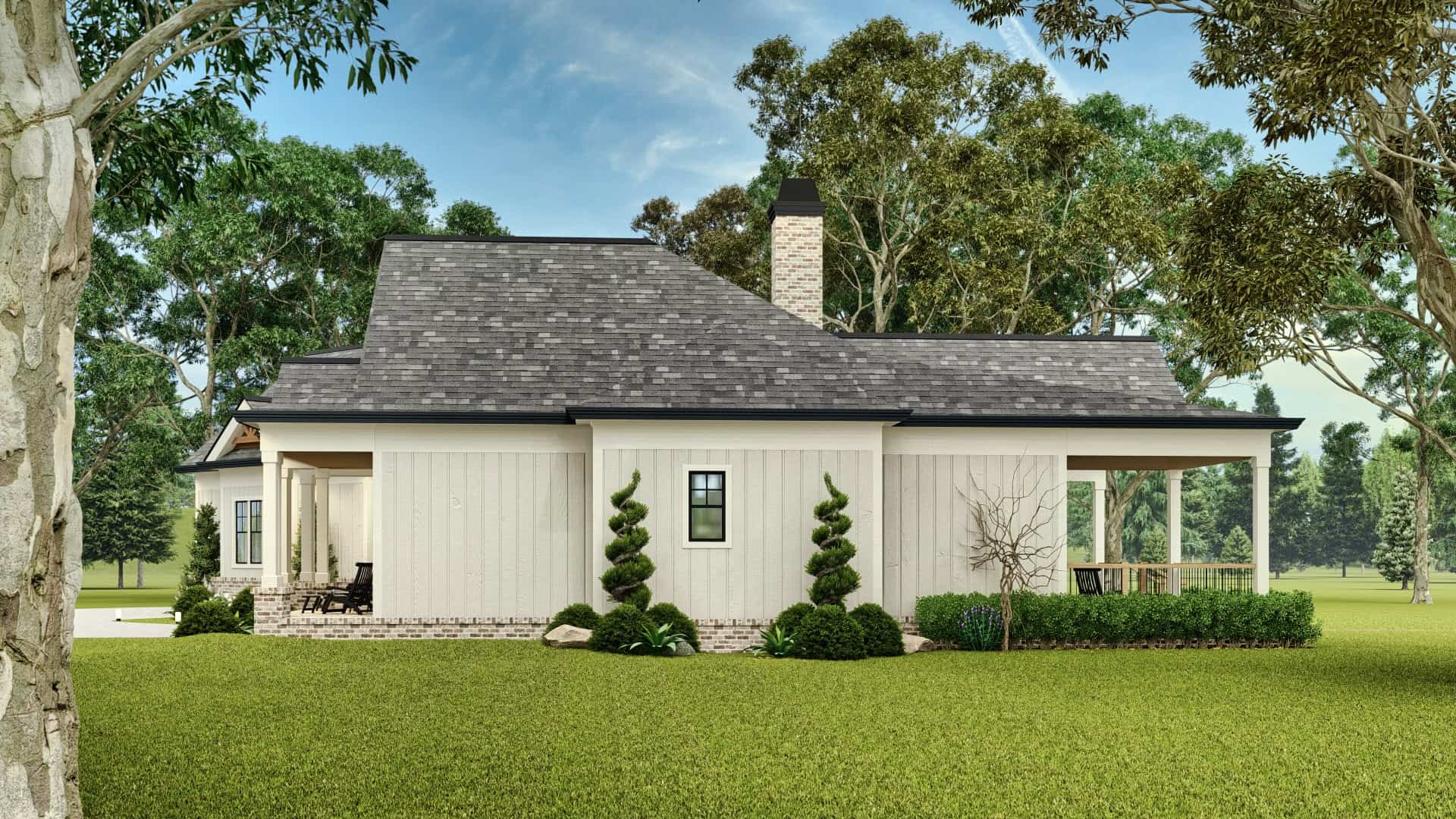Side View of this 3-Bedroom,2341 Sq Ft Plan -106-1351