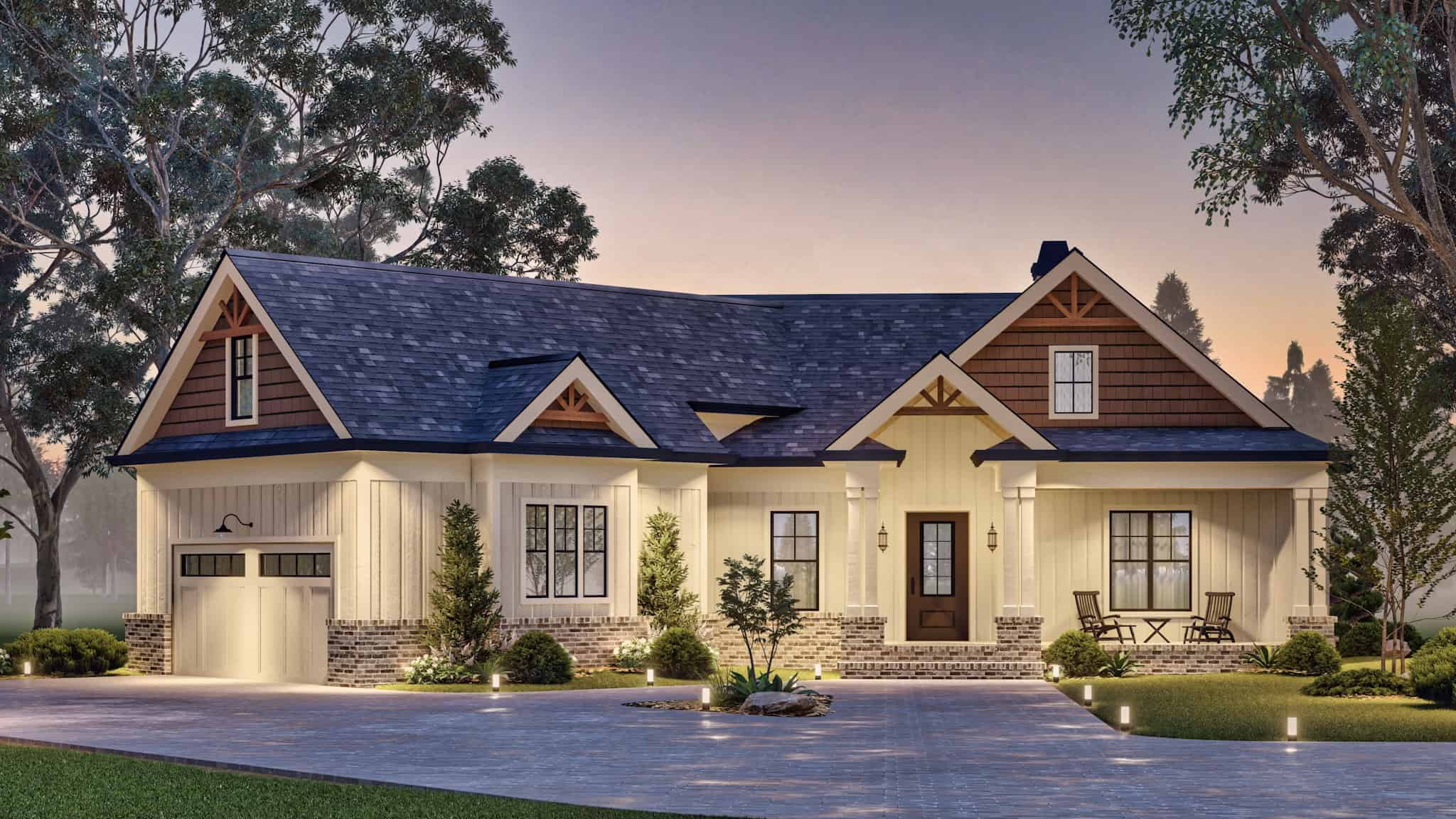 Home at Night of this 3-Bedroom,2341 Sq Ft Plan -106-1351