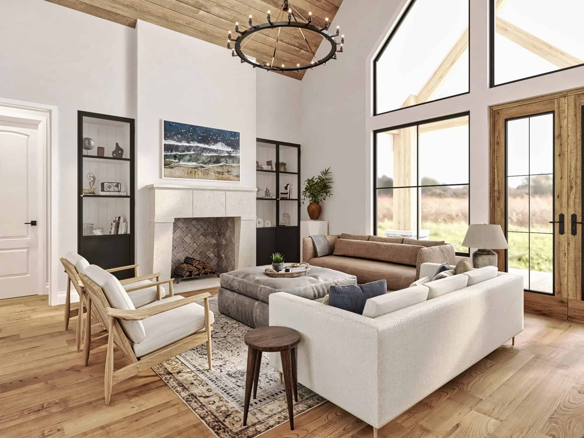 Living Room of this 3-Bedroom,1928 Sq Ft Plan -106-1353