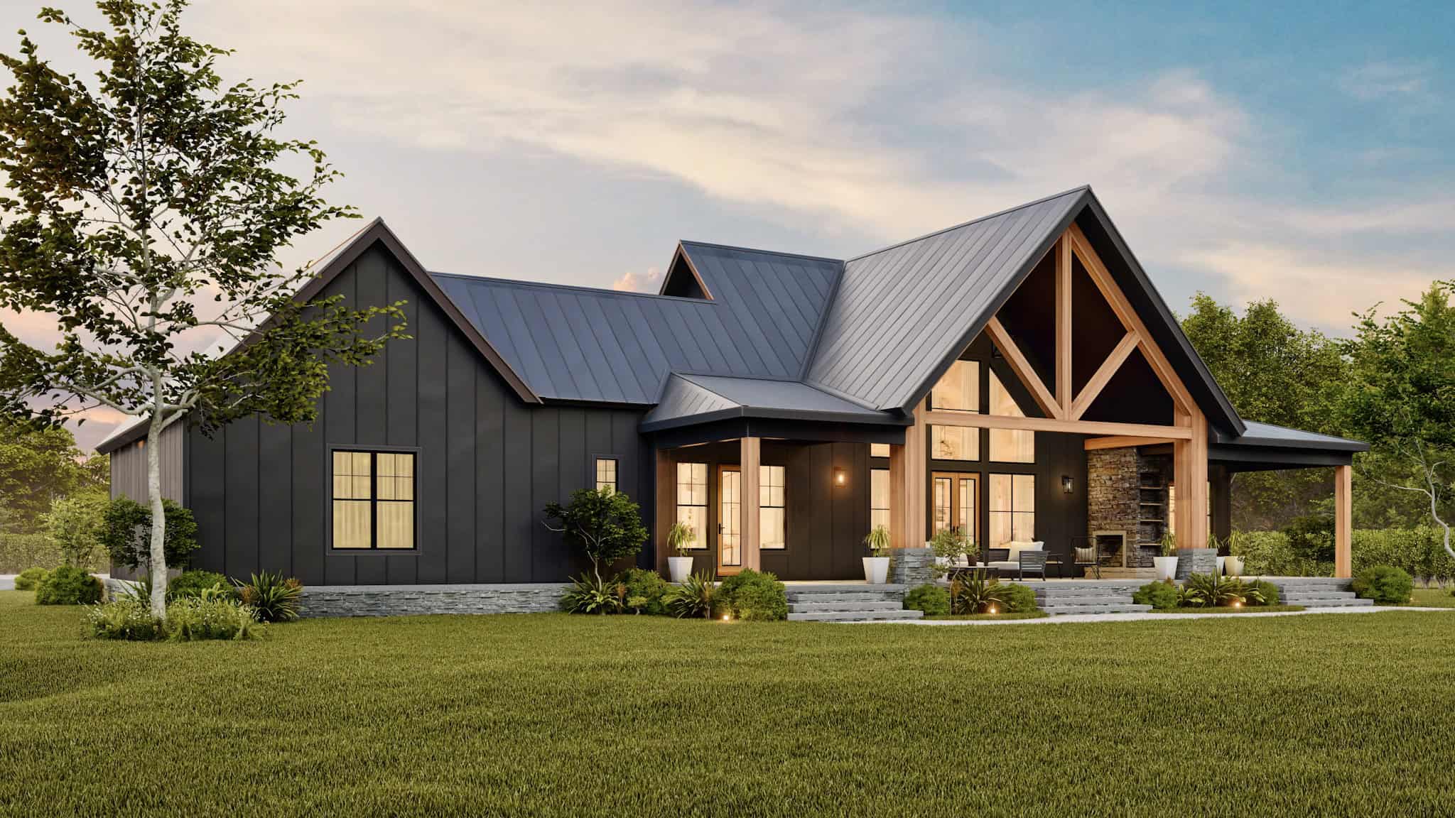 Right Side View of this 3-Bedroom,1928 Sq Ft Plan -106-1353