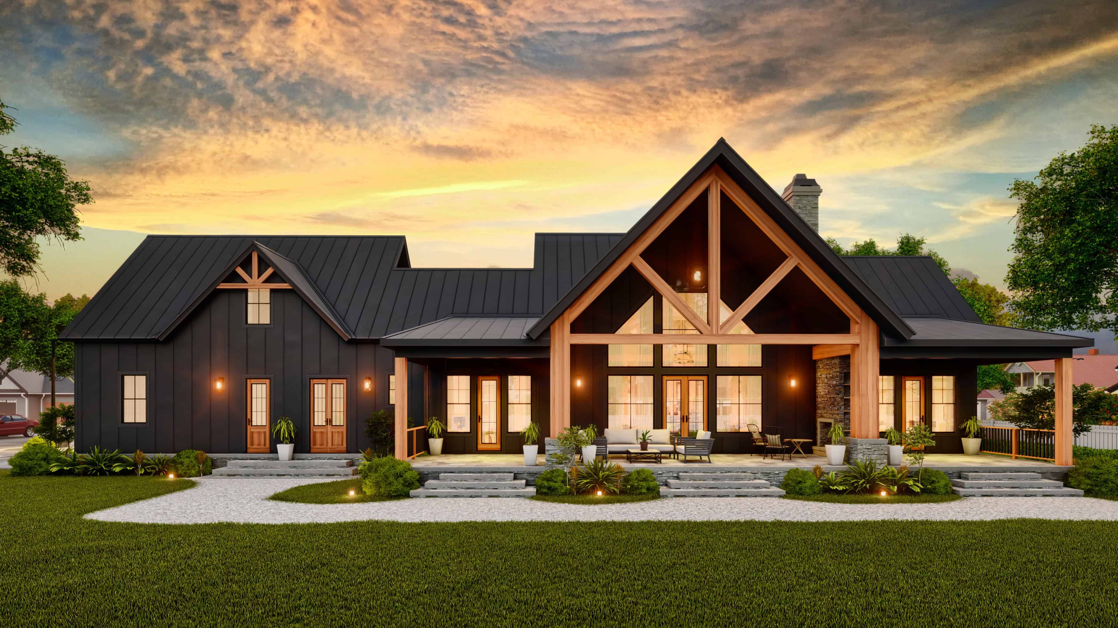 Home Exterior Photograph of this 3-Bedroom,2027 Sq Ft Plan -106-1356