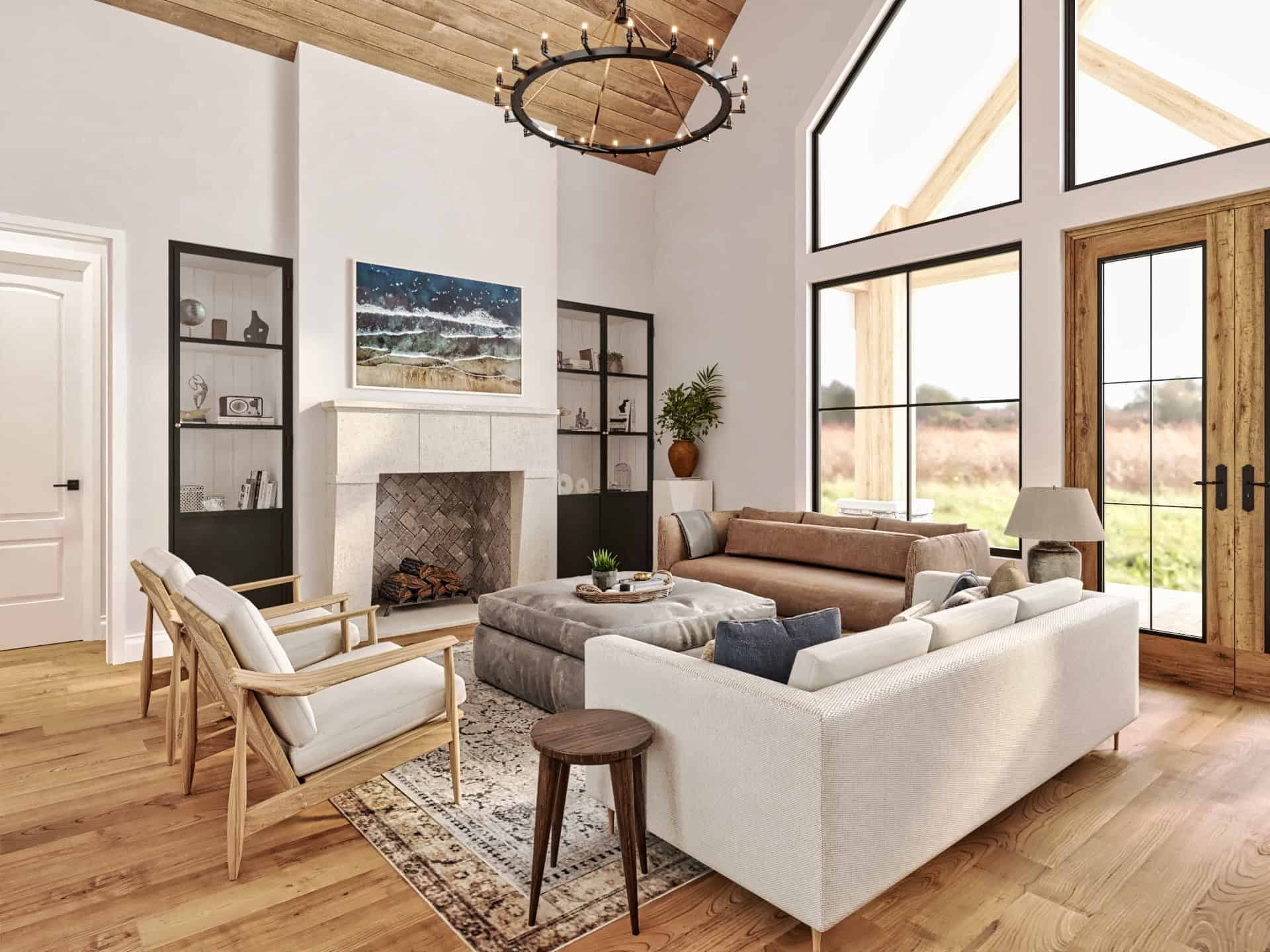 Living Room of this 3-Bedroom,2027 Sq Ft Plan -106-1356
