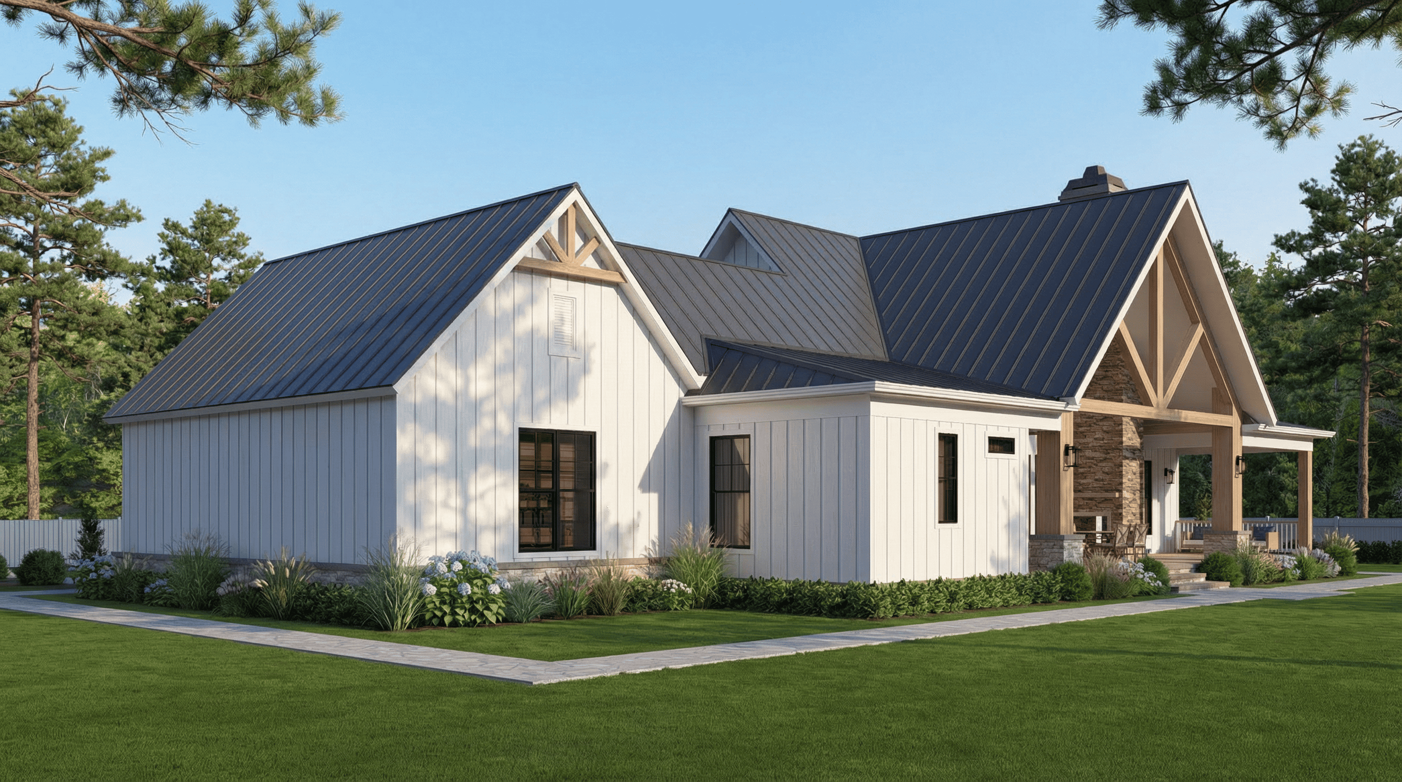 Right Side View of this 3-Bedroom,2067 Sq Ft Plan -106-1357