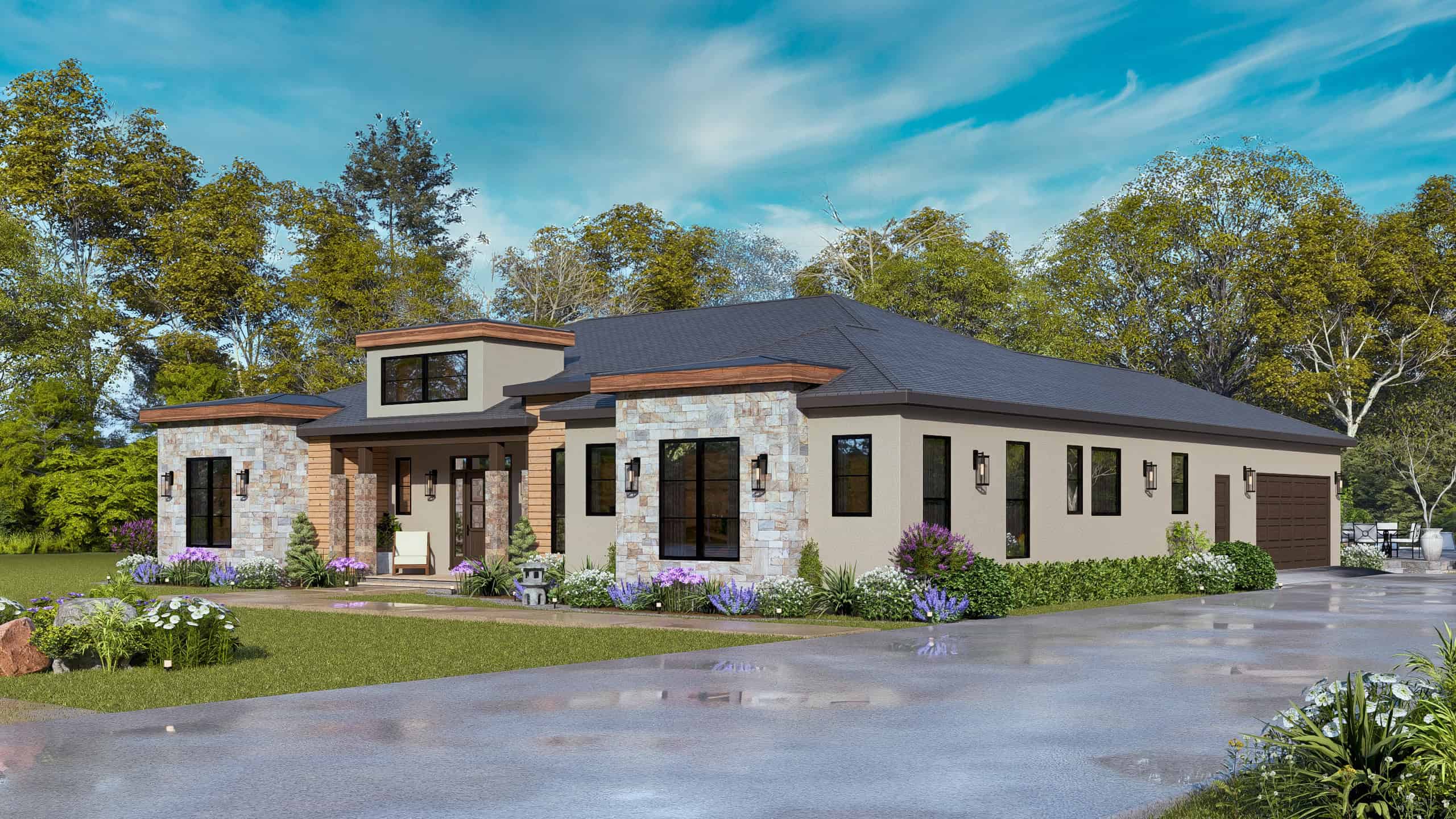 Right Side View of this 3-Bedroom,2483 Sq Ft Plan -106-1358