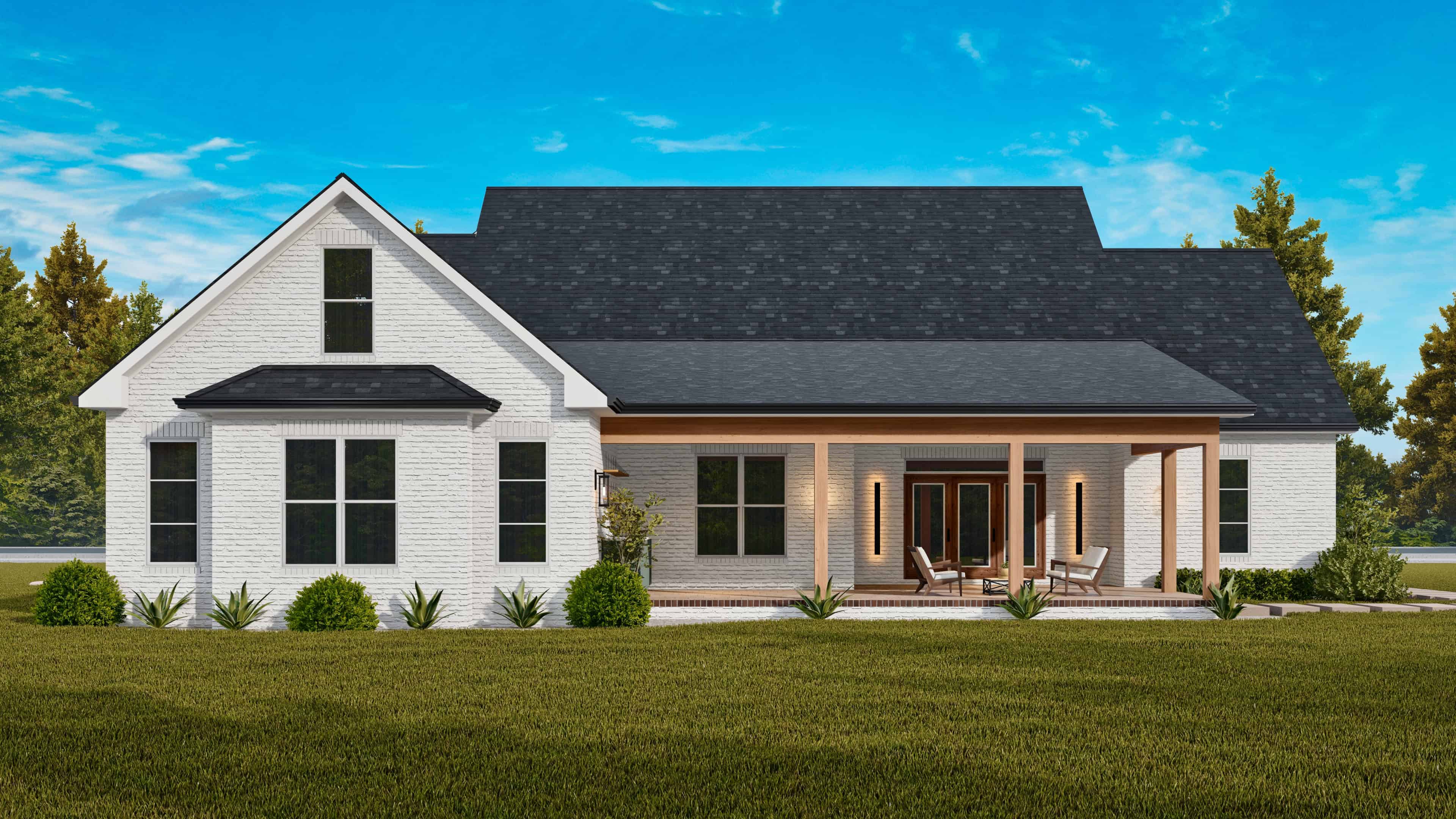 Rear View of this 3-Bedroom,2533 Sq Ft Plan -106-1359