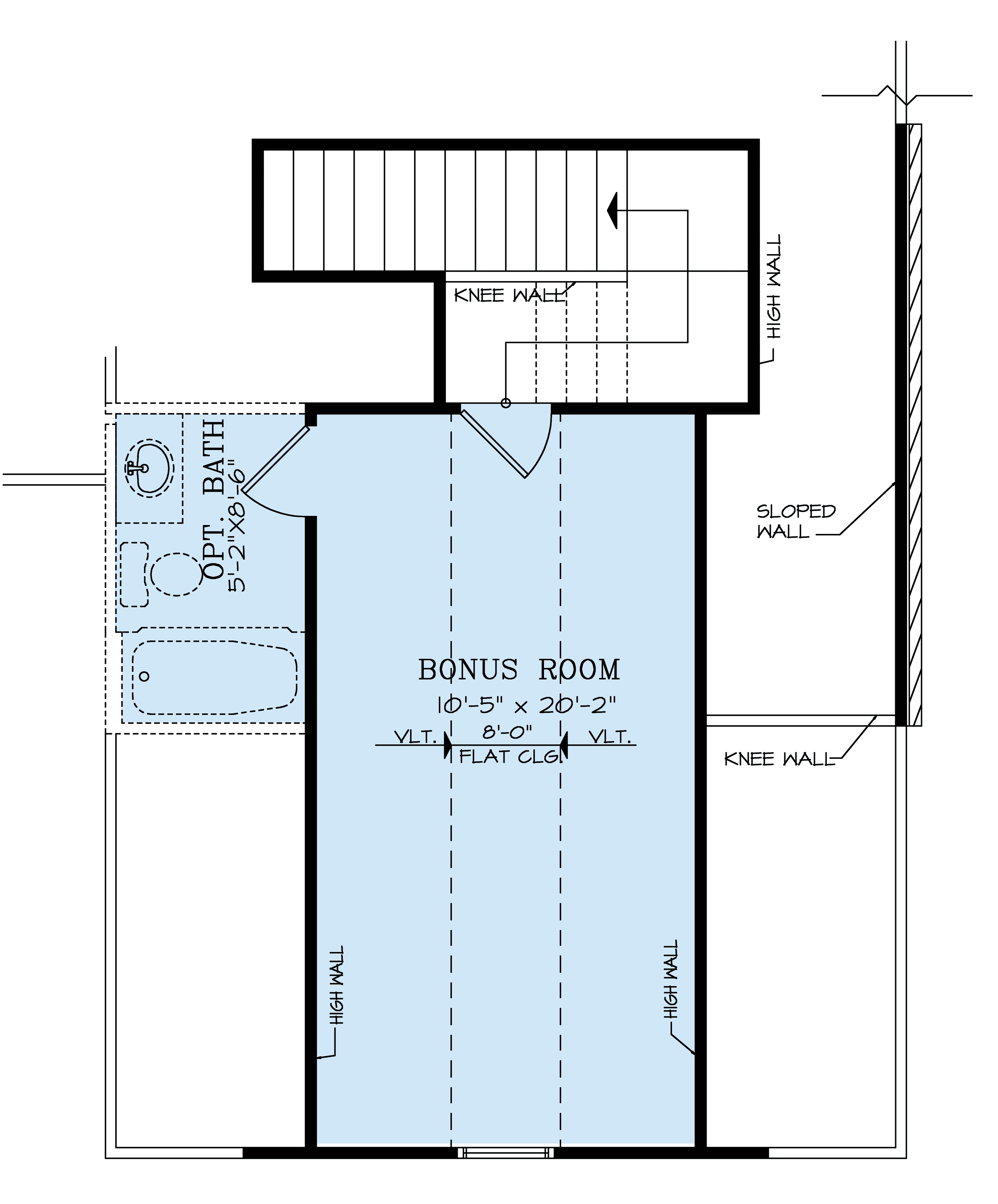 Upper Level of Modern Farmhouse Plan #106-1359