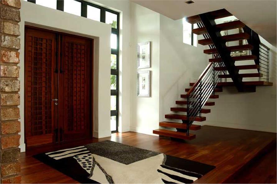 Entry Hall: Staircase of this 4-Bedroom,5555 Sq Ft Plan -5555
