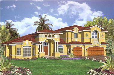 4-Bedroom, 6488 Sq Ft Cape Cod House Plan - 107-1043 - Front Exterior