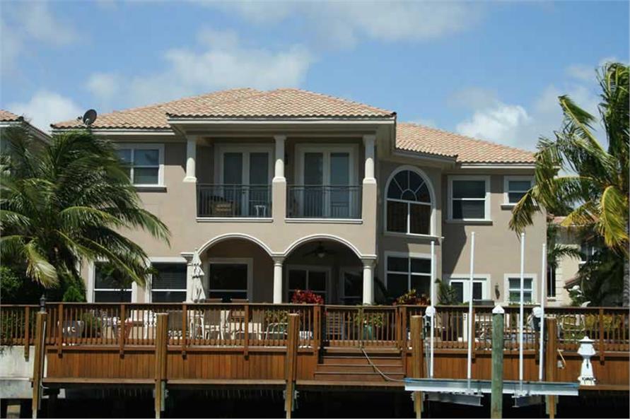 Water View #1 of this 7-Bedroom,6449 Sq Ft Plan -6449