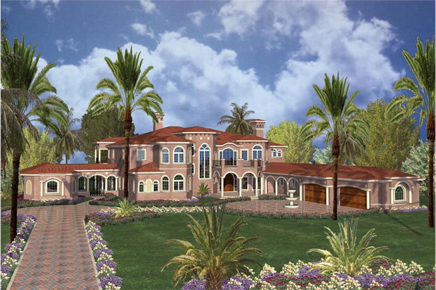 Florida Style home (ThePlanCollection: House Plan #107-1179)