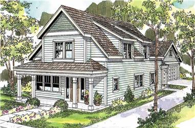 3-Bedroom, 2128 Sq Ft Country Home Plan - 108-1004 - Main Exterior