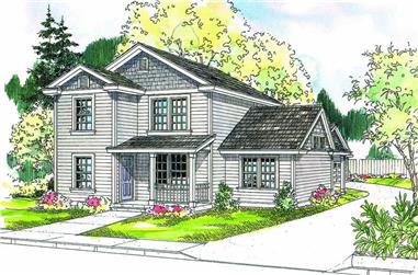 3-Bedroom, 1673 Sq Ft Contemporary House Plan - 108-1009 - Front Exterior