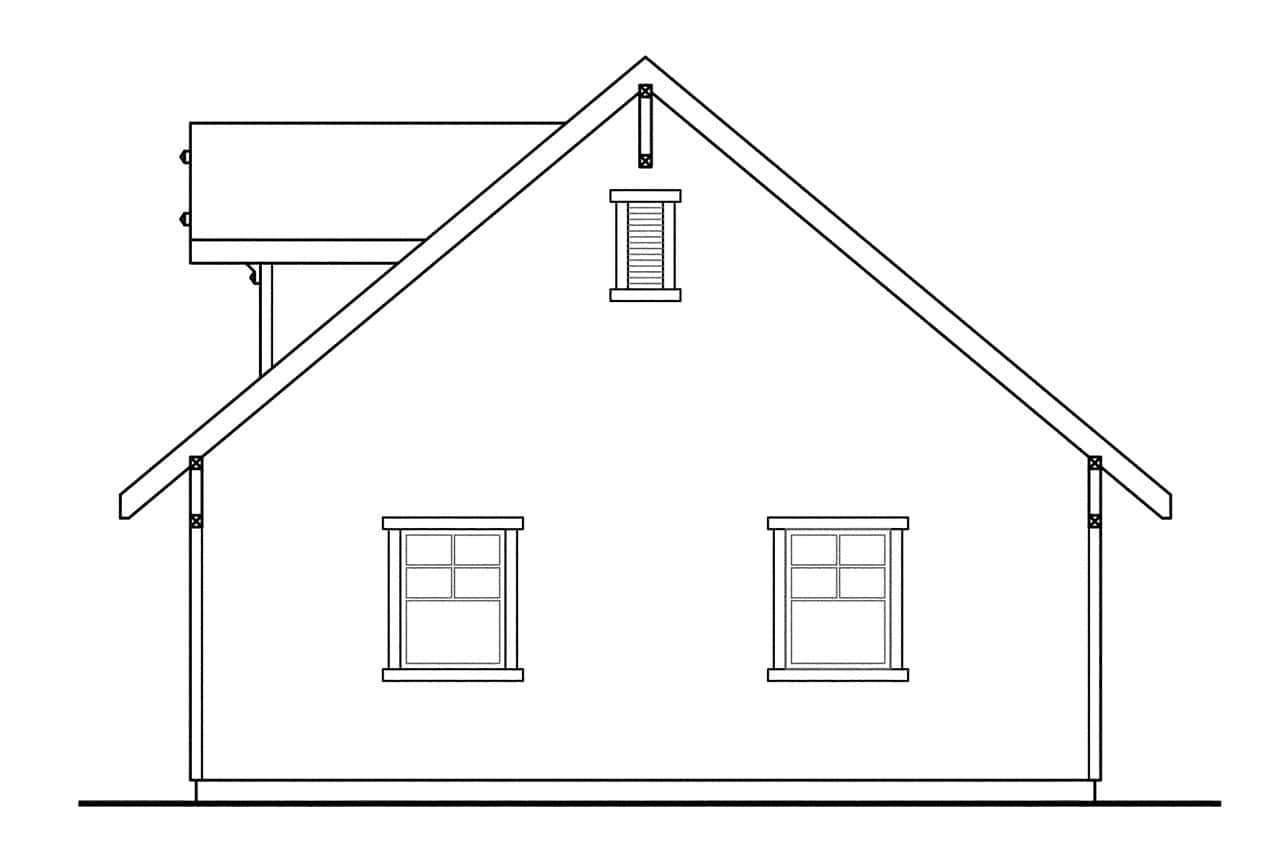 Home Plan Right Elevation of this 0-Bedroom,1 Sq Ft Plan -108-1012