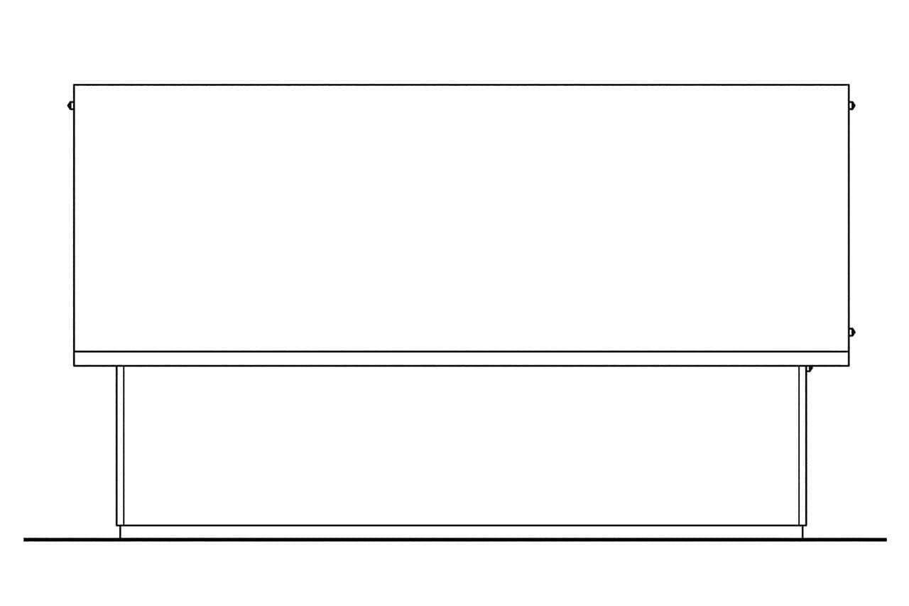Home Plan Rear Elevation of this 0-Bedroom,1 Sq Ft Plan -108-1012