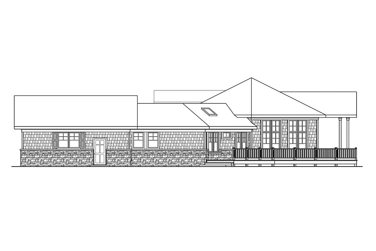 Home Plan Right Elevation of this 3-Bedroom,2827 Sq Ft Plan -108-1014