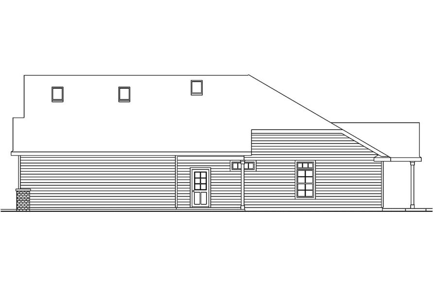 108-1016: Home Plan Right Elevation