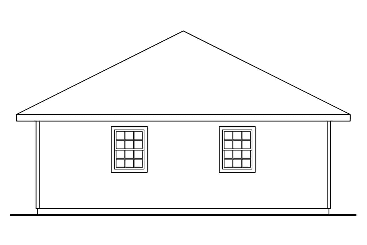Home Plan Right Elevation of this 0-Bedroom,1500 Sq Ft Plan -108-1022