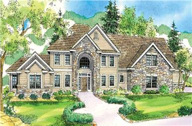 5-Bedroom, 3143 Sq Ft Colonial House Plan - 108-1025 - Front Exterior