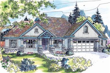 3-Bedroom, 2825 Sq Ft Country House  - Plan #108-1034 - Front Exterior