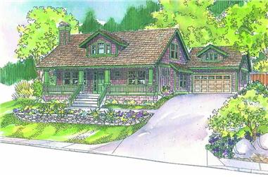 3-Bedroom, 2049 Sq Ft Country House Plan - 108-1039 - Front Exterior